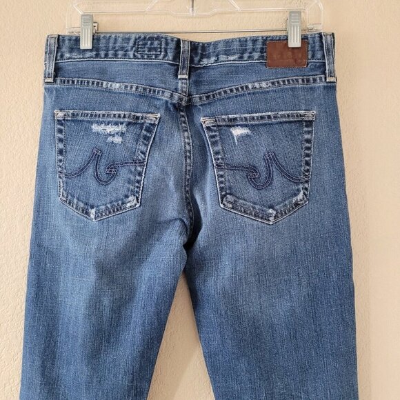 Ag Adriano Goldschmied Womens Ex Boyfriend Slouchy Slim Jean Size 28 Stretchy - Picture 9 of 10
